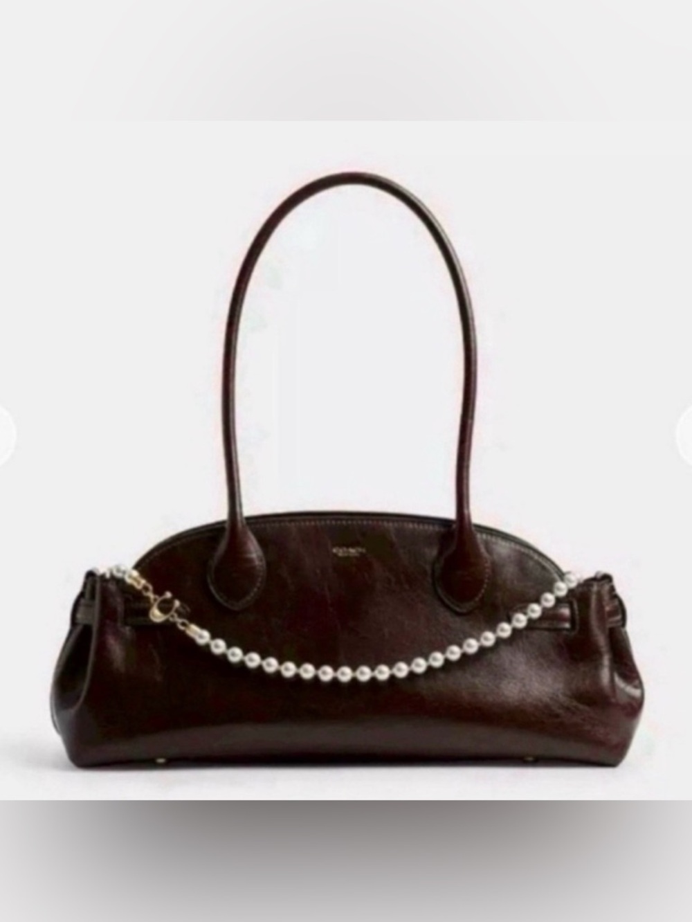 Coach White Pearl and Gold Chain Strap - Picture 3 of 3